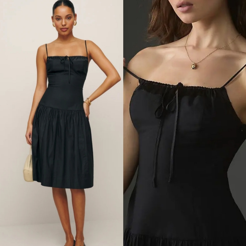 Reformation‎ Analise Sleeveless Square -Neck Mini Dress